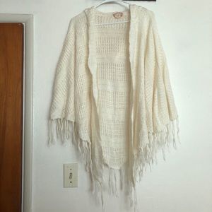 Sleeveless Knit Poncho